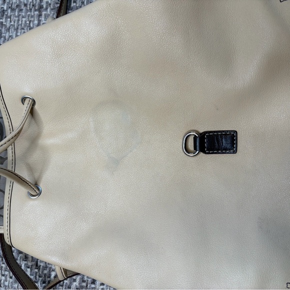 Vintage Coach Legacy Beige Leather Drawstring Backpack 9368 Classic Bag - Picture 12 of 15